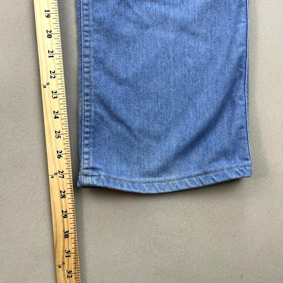 Vintage Levis Skosh Jeans Mens 38 Blue Denim Straight Leg Light Stone Wash y2k - Picture 11 of 14